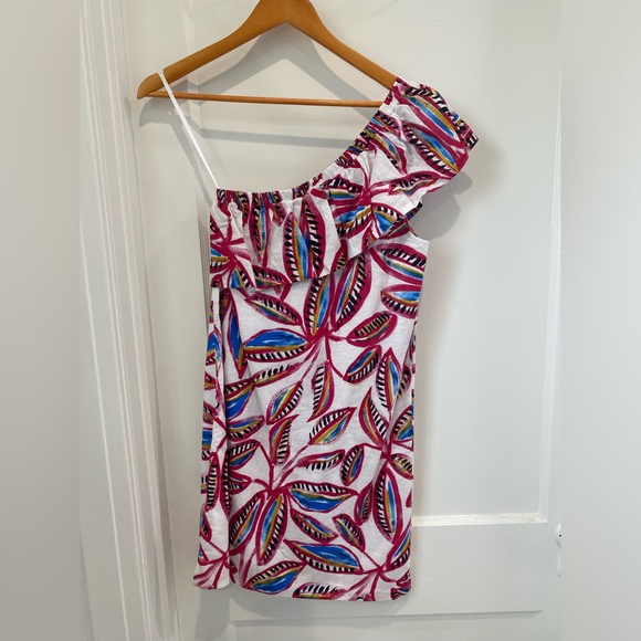 J Crew Floral One Shoulder Sleeveless Dress - Picture 5 of 7